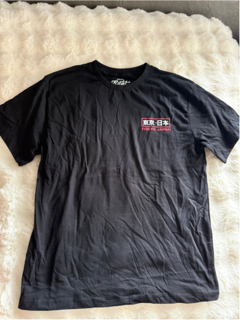 Preowned,Men's Eighty Eight Brand Black Red Tokyo Japan Racing tee , XS